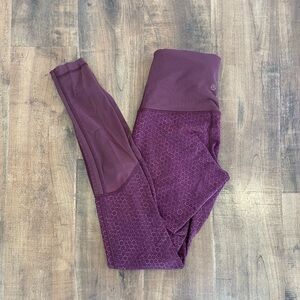 Lululemon Burgandy Leggings